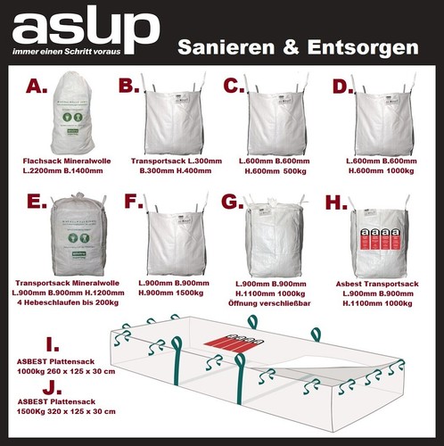 Big bag asbest platten sack - bag,